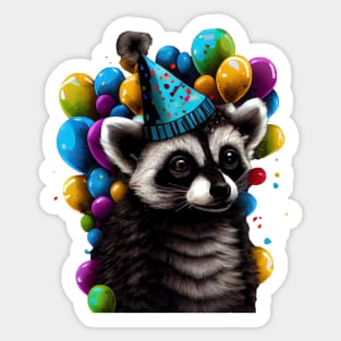 Rocco the Party Animal Sticker